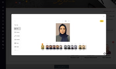 ویرایشگر حرفه ای تصویر کارت سینه آنلاین